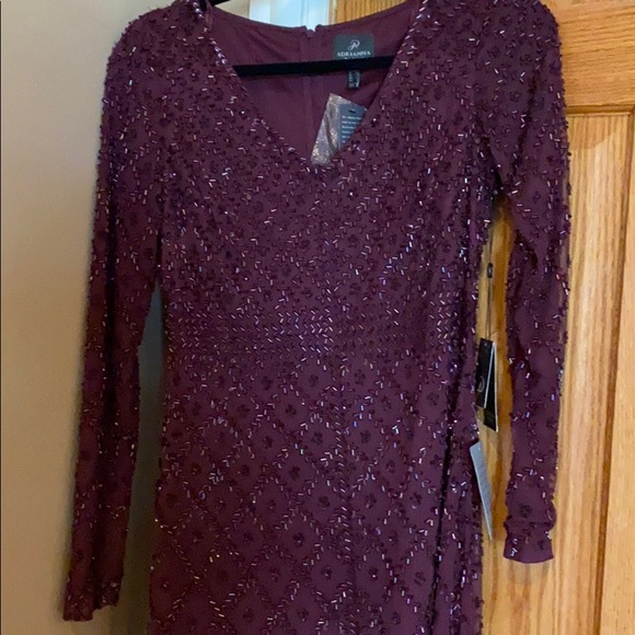 Adrianna Papell long sleeve dress - Picture 2 of 6